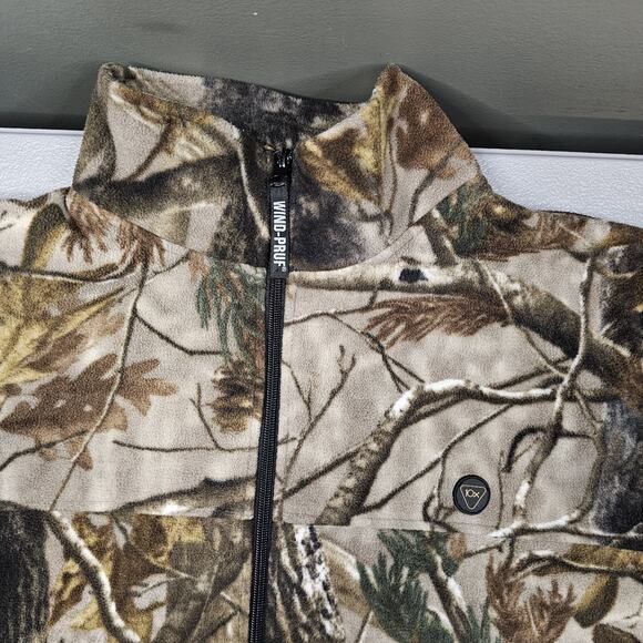 10X Products Camouflage Jacket Medium Mossy Oak Realtree Advantage Wind Proof - Picture 3 of 14